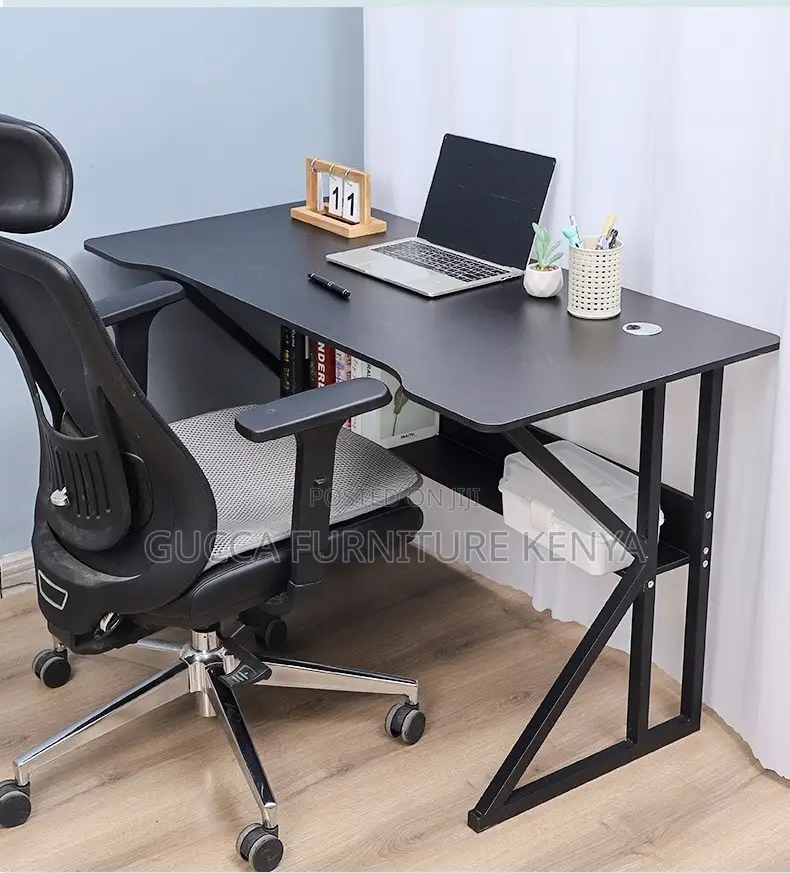 Customized Clerical Study Desk With Bookshelf