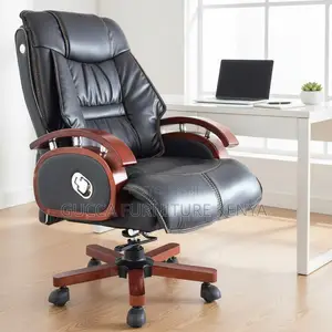 Director's Reclining Leather Executive Office Seat