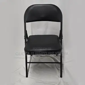 Black Foldable Padded Office Study Chair