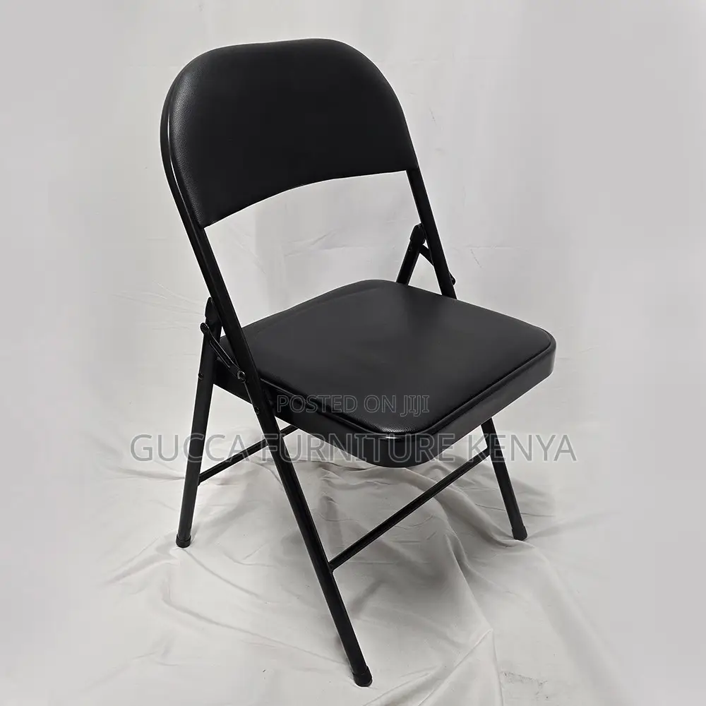 Black Foldable Padded Office Study Chair