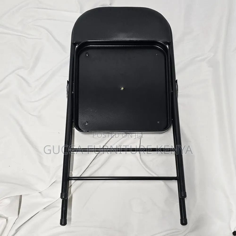 Black Foldable Padded Office Study Chair
