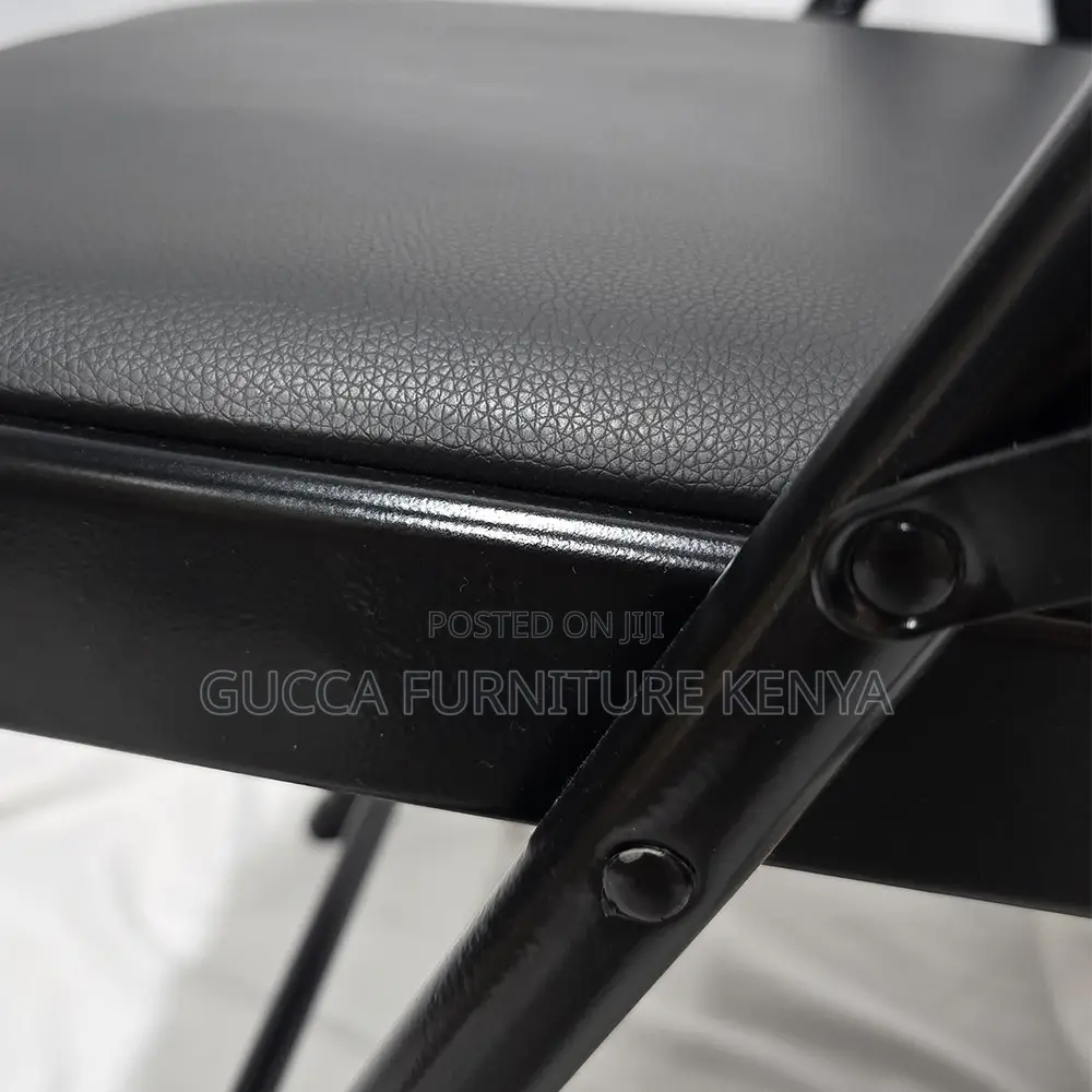 Black Foldable Padded Office Study Chair