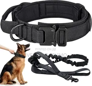 Tactical Collar and Leash for Walking Dogs.