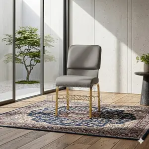 Durable Church Chair With Thick Padded Seat
