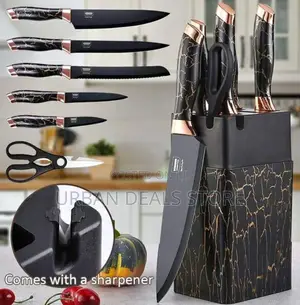 Knife Set 
Marble Black 
 for Different Kitchen Task