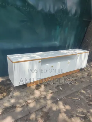 Golden White Tv Stand (6ft)