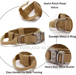 Adjustable Tactical Collar for Dogs – Secure Comfortable