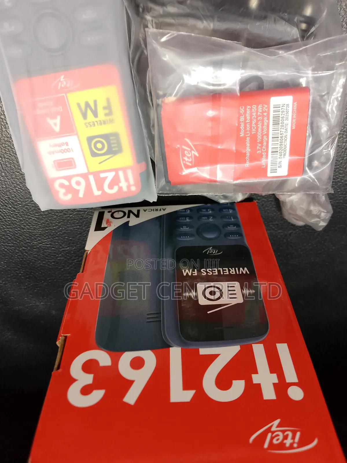 New Itel it2163 Black