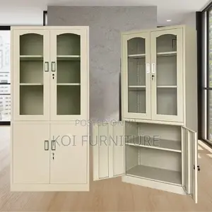 Office Cabinet; Steel Gray Office Cabinet for Filing