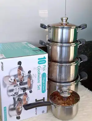 *Jp 10 PCS Stainless Cookware