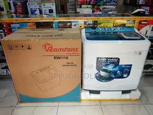 *Ramtons Washing Machine Twin Tub 10kg With Air Dryer - Rw/116