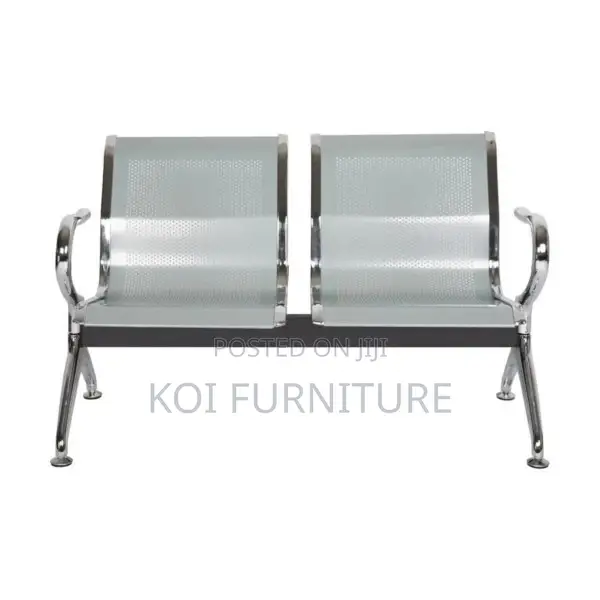 Office Benches; 2-Link Steel Reception Waitaing Bench