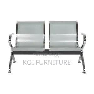 Office Benches; 2-Link Steel Reception Waitaing Bench