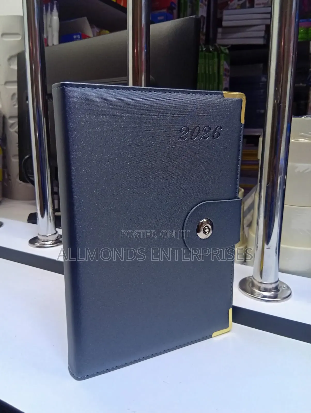 A5 Diary 2026- A Shiny Black Cover