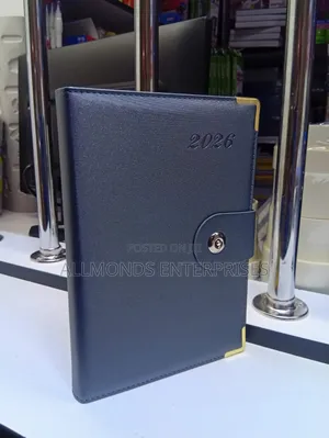 A5 Diary 2026- A Shiny Black Cover