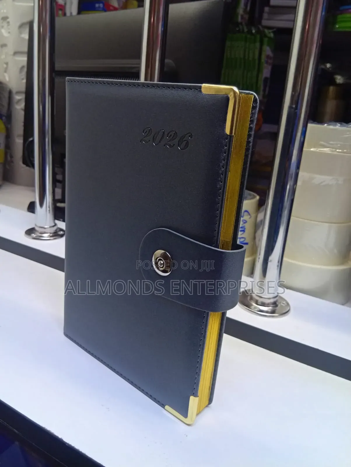 A5 Diary 2026- A Shiny Black Cover