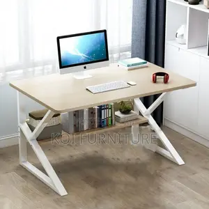 Office Desk; 120cm Study Desk With Bookshelf