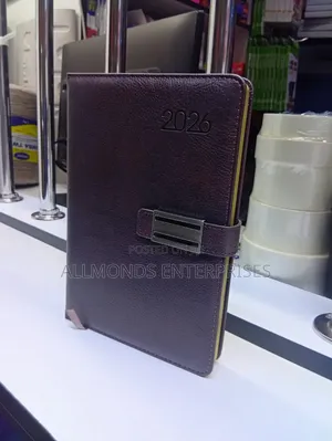 A5 2026 Executive Soft Leather Cover- Dark Tone Color