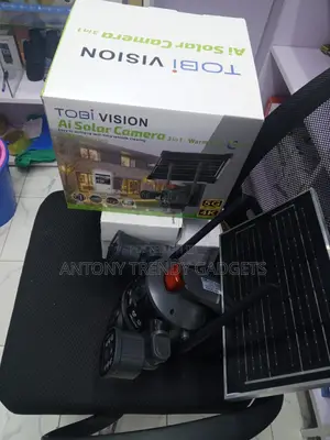 Tobi Vision Ai Solar Camera, Versatile 3-in-1 Outdoor Security System