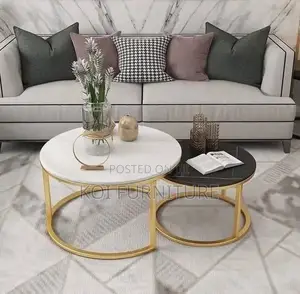 Coffee Table : Modern Round Nesting Coffee Table