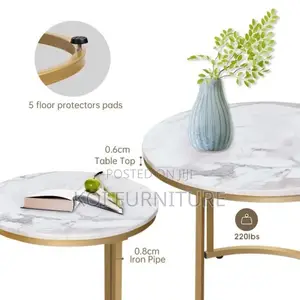 Coffee Table : Modern Round Nesting Coffee Table