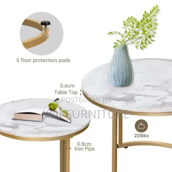 Coffee Table : Modern Round Nesting Coffee Table
