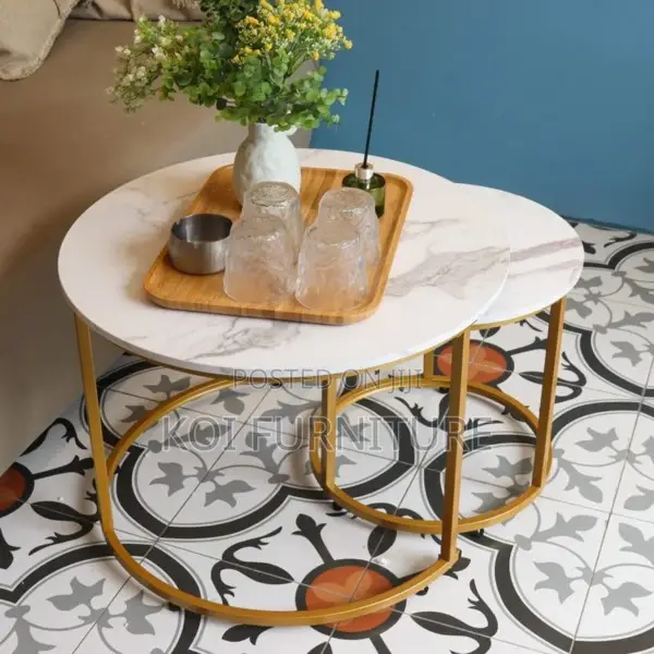 Coffee Table : Modern Round Nesting Coffee Table