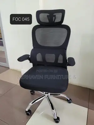 Flip Up Arms Office Chair