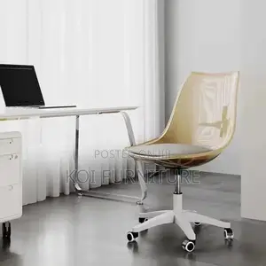 Dining Chair; Dining Clear Swivel Task Chair