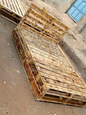 Pallet Bed_ Wooden Framed Diy Detachable 5*6 Bed