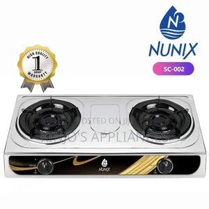 Nunix 2burner Metallic Table Top Cooker