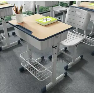 Kids Furniture; Student Table and Chair Height Adjustable Set