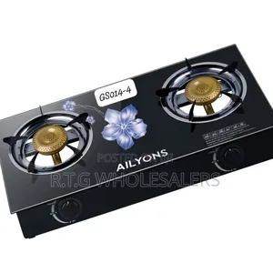 Ailyons Double Burner Glass Top LPG Cooker Stove