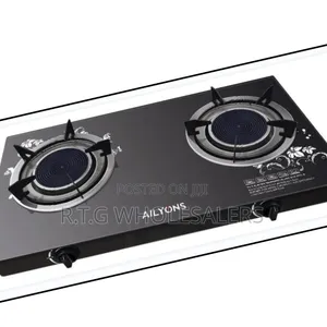Ailyons Double Burner Infrared Gas Cooker – Glass Top Stove