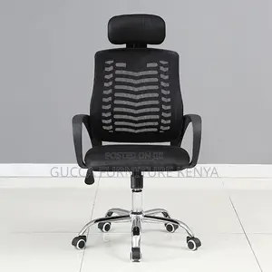 Height Adjustable Headrest Mesh Office Chair
