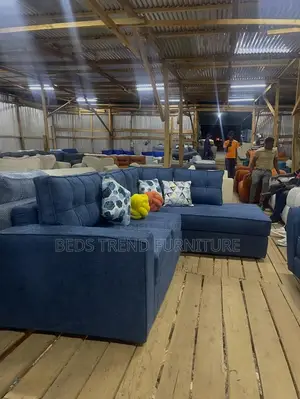Basic Comfortable 6 Seater L Seat(Blue)