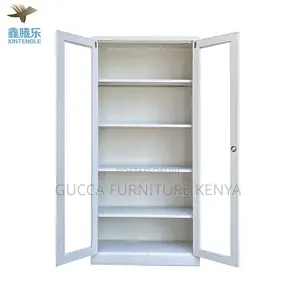 Glass-frame Metal Filing Office Cabinet