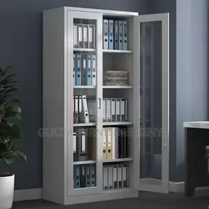 Glass-frame Metal Filing Office Cabinet