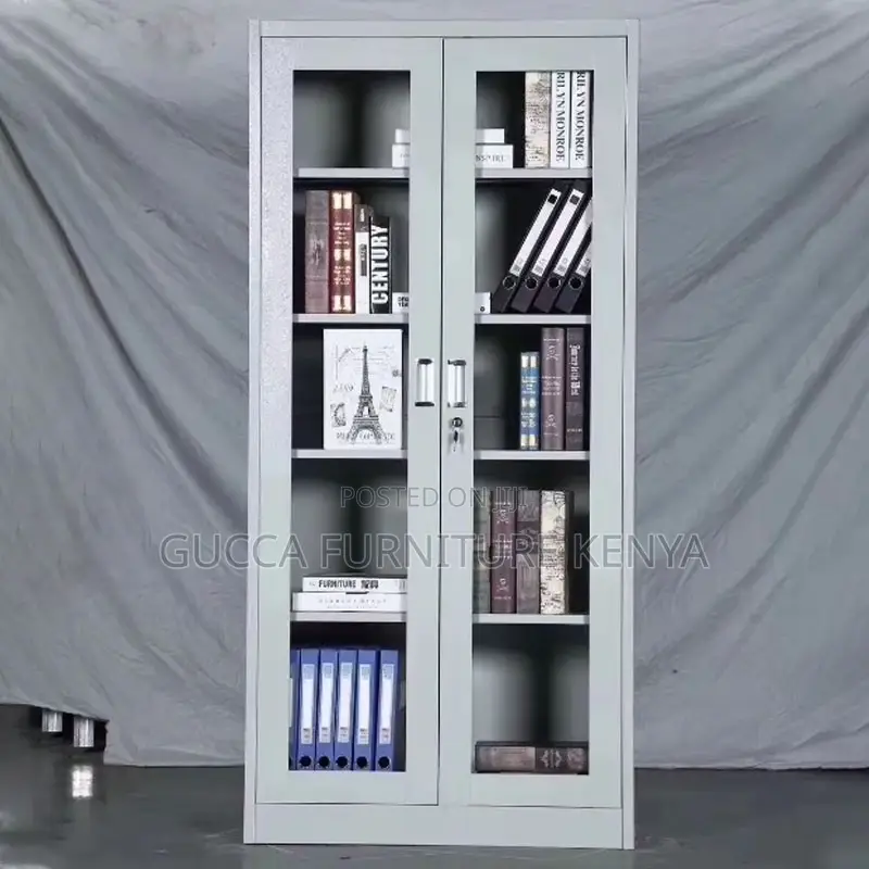 Glass-frame Metal Filing Office Cabinet