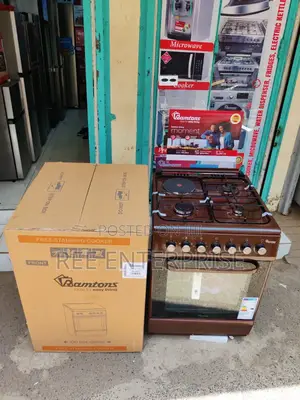 *Ramtons Cooker 3g+1e 60x60cm Rc805 (Brown) 🟤