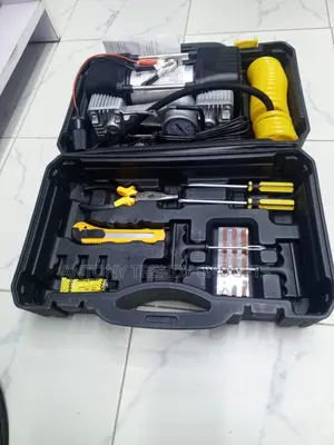 Heavy Duty 12v Car Tyre Inflator Pump With Repair Tools