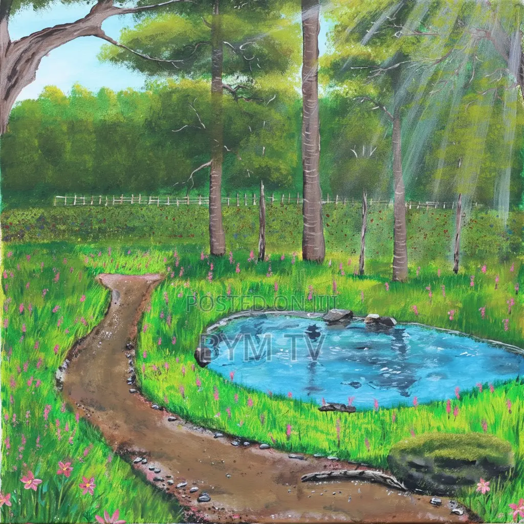 Acrylic Painting on Canvas, 61 × 61cm