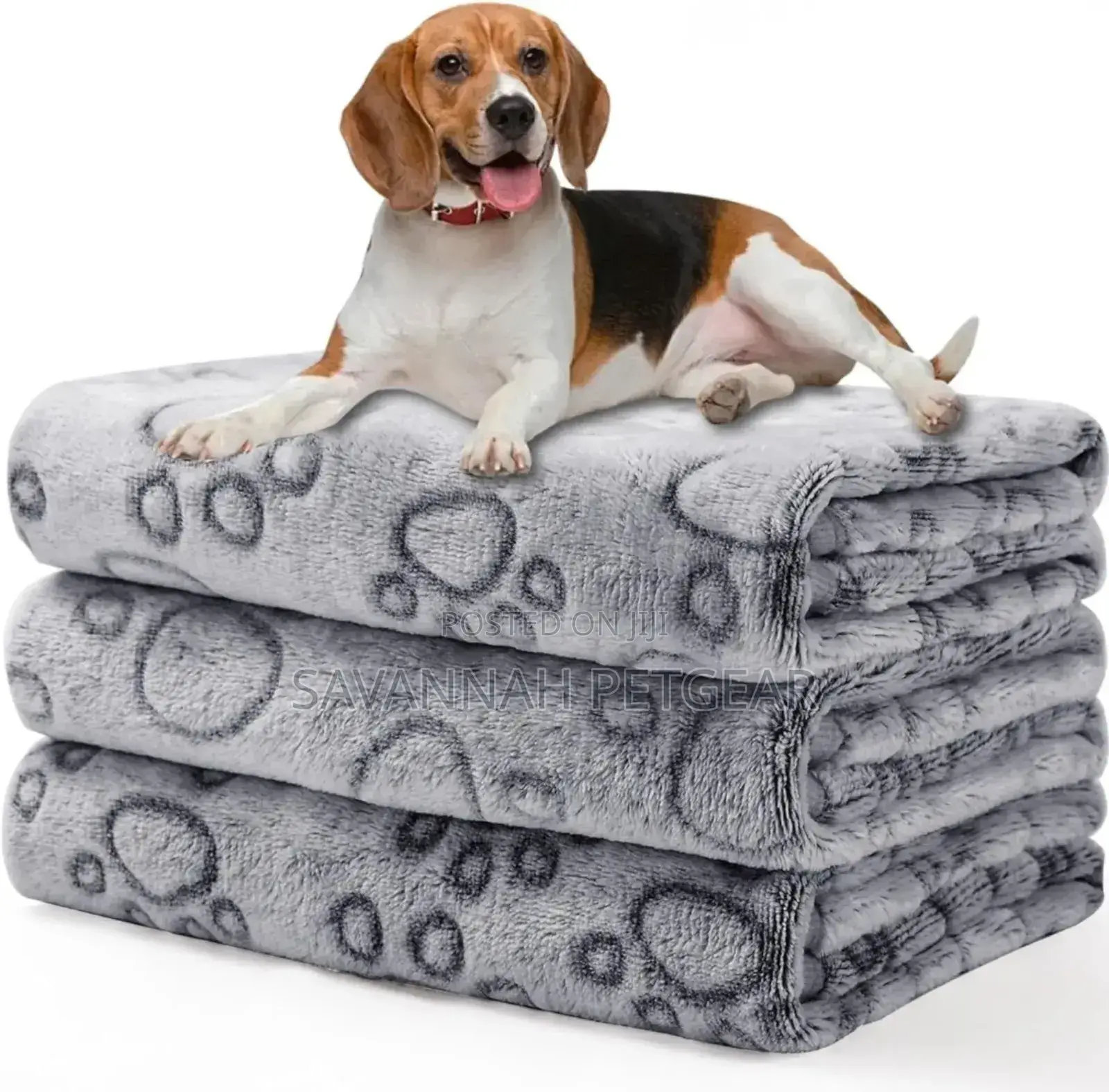 Polyester Microplush Dog Cat Blanket, Grey - Small (60cm×40cm)
