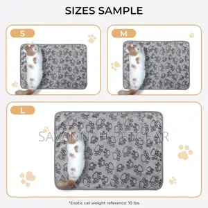 Polyester Microplush Dog Cat Blanket, Grey - Small (60cm×40cm)