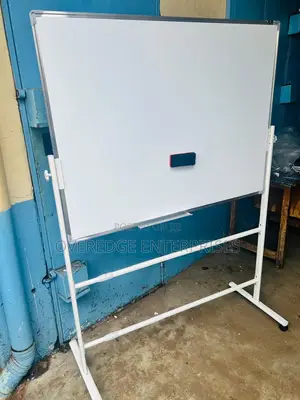 Dry-Erasable Whiteboard, Dusters, Rotatable Stands.