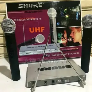 Shure Sh-500 Dual Wireless Microphone System.