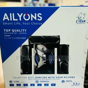 Ailyons 3.1‐Channel Multimedia Bluetooth Speaker System With Bass Sub