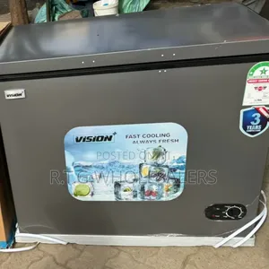 Vision Plus 300 Litres Deep Freezer With Lock Castors