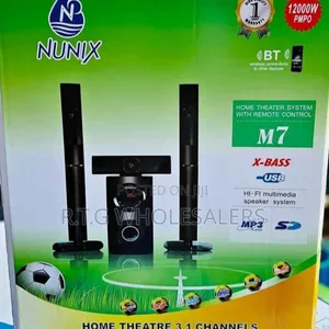 Nunix Nu‐M7 3.1ch Bluetooth Home Theater With Subwoofer