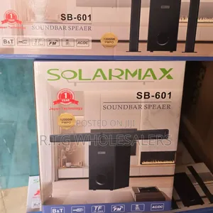 Solarmax Sb‐601 2.1 Channel Soundbar Subwoofer System